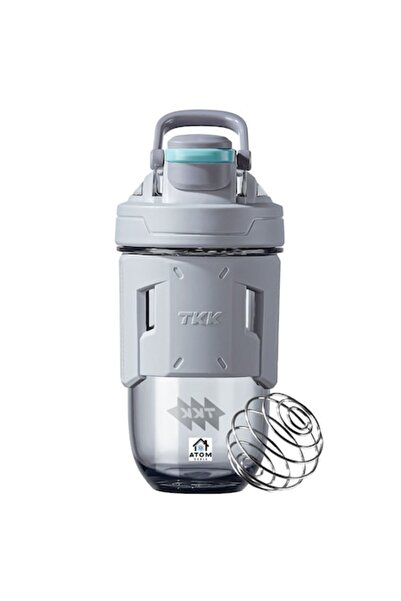 OEM Shaker proteic fitness 700ml ATOM DEALS®️, Tritan fără BPA, capac cu clips etanș, gri