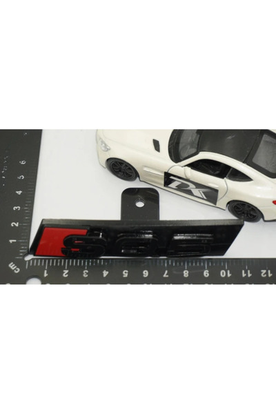 EDEXPORT SQ5 Siyah Kırmızı Ön Panjur Logo Arma Audi İle Uyumlu
