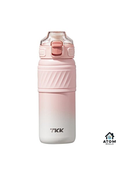 ATOM DEALS Termos din oțel inoxidabil de 500 ml, roz pal