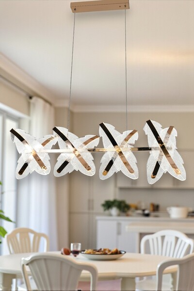 Renkoled Aydınlatma 3 Renk Işıklı Modern Sarkıt Led Avize Salon,oda ,mutfak hol