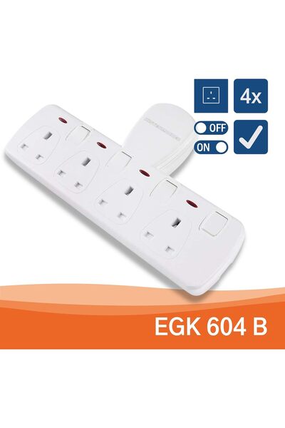 Kistenmacher محول مقبس حائط BS رباعي الاتجاهات EGK604B