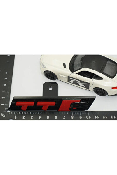 EDEXPORT TTS Siyah Kırmızı Ön Panjur Logo Arma Audi İle Uyumlu