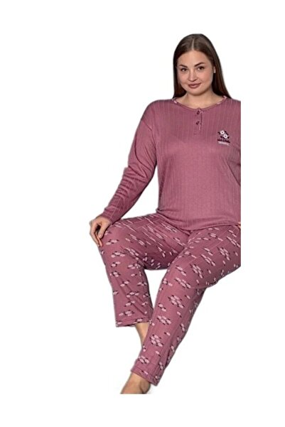 bipamuk Linay Collection Women's Plus Size Pajama Set Soft Textured Comfortable