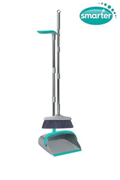 SMARTER Premium Katlanır Faraşlı Süpürge Çelik Saplı