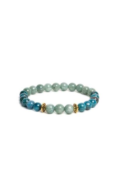 Ezera Brățară Ekanta pentru femei cu pietre semiprețioase — apatit albastru ș...