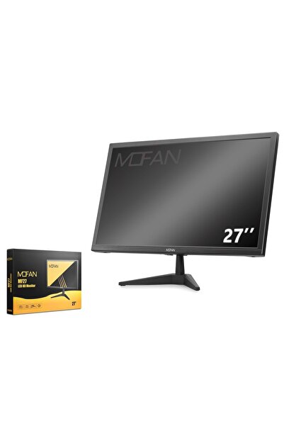 mofan MF 27 İnç LED HD Monitör Hoparlörlü HDMI + VGA 75Hz 1920x1080 - Siyah