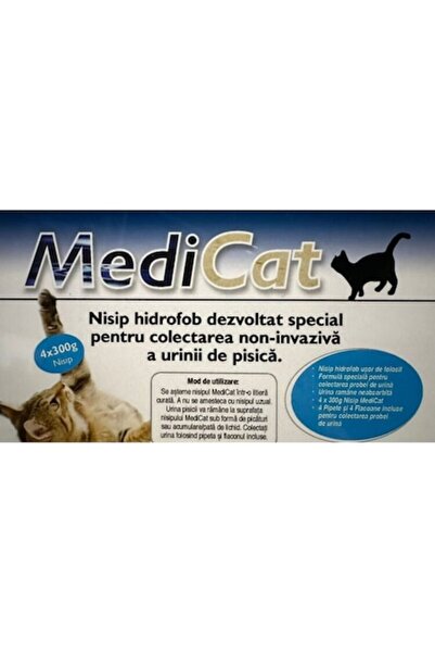 medicat hydrophobic litter 4 x 300 g for urine collection, cats