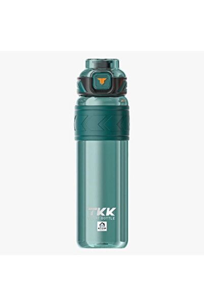 ATOM DEALS Tritan Sports Water Bottle 1000 ml, Green, Flip-Open, Straw & Tea Filter