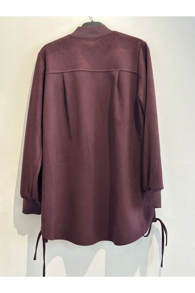 Kayra Embroidered Suede Tunic