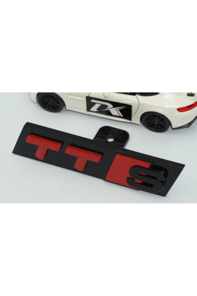 EDEXPORT TTS Siyah Kırmızı Ön Panjur Logo Arma Audi İle Uyumlu