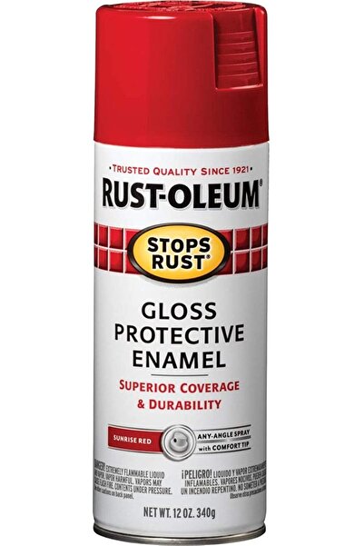 Generic طلاء بخاخ مانع للصدأ من Rust-Oleum 7762830، 12 أونصة، أحمر شروق الشمس...