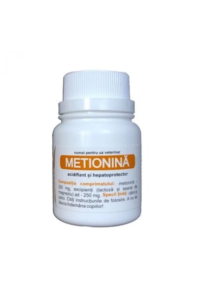 Romvac Methionine for dogs and cats, 100 tablets