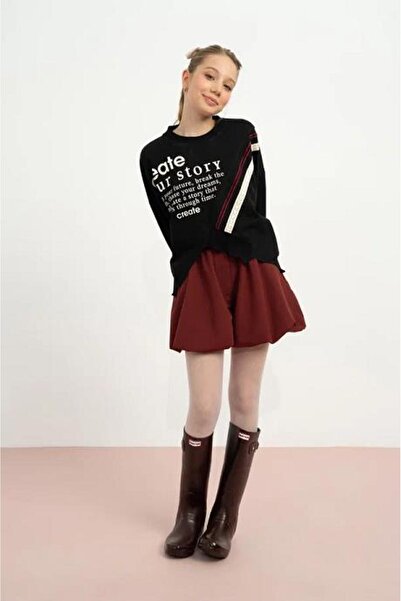 LOCO LOCO 7861 سويت شيرت بناتي بخيطين