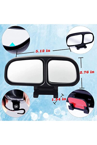 AZONEE 2 Pcs Blind Spot Mirrors HD Glass Adjustable Universal Wide Angle Rear View Mirror