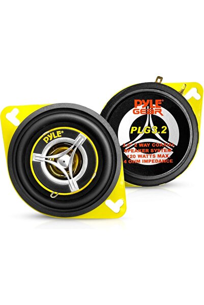 PYLE نظام مكبر صوت ثنائي الاتجاه للسيارة - 3.5 بوصة 120 واط 4 أوم - PLG3.2