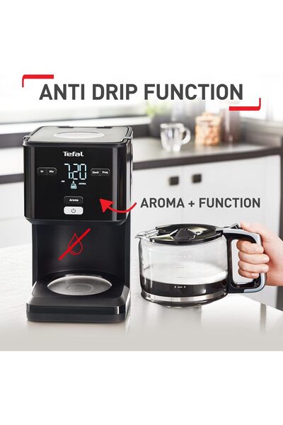 TEFAL Smart'N Light Drip Coffee Maker CM600840 - 1.25 L