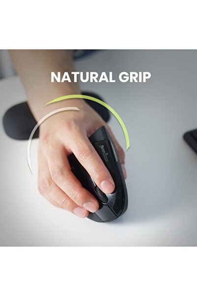 Perixx PERIMICE-713 Ergonomic Vertical Wireless Mouse - Black