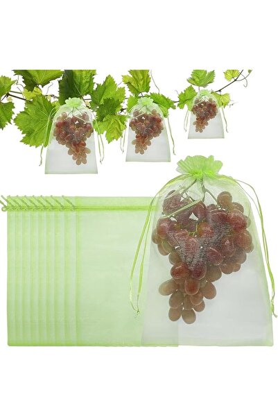 Arabest 50 قطعة من أكياس حماية شبكية قابلة لإعادة الاستخدام للحدائق والنباتات والخضروات والفواكه والزهور