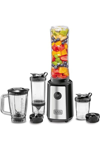 Generic BLACK+DECKER 300W 16-Piece 4-in-1 Personal Compact Sports Blender/Smoothie Maker - SBX300BCG-B5