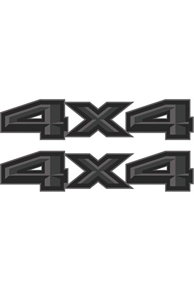 Emoda home Trove مجموعة ملصقات جانبية سوداء معدنية لسيارة فورد F-150 4x4 (44....