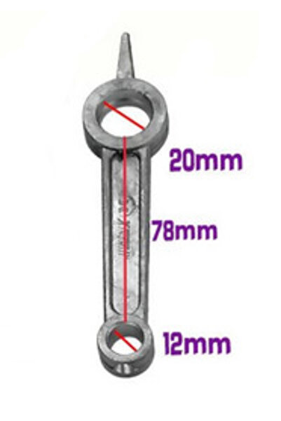 Maxrom Connecting rod head air compressor aluminum 12x20x78mm CH027