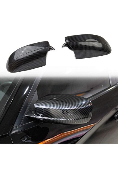 crosselec غطاء مرآة جانبية من ألياف الكربون لسيارة دودج تشارجر (2011-2021) وك...