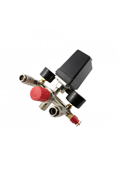 Maxrom Air compressor pressure switch with valve and pressure regulator with quick couplings 20A 230V 12 bar AC013F