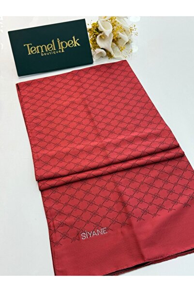 Siyane Dvostrano Pamuk Žakard monogram šal