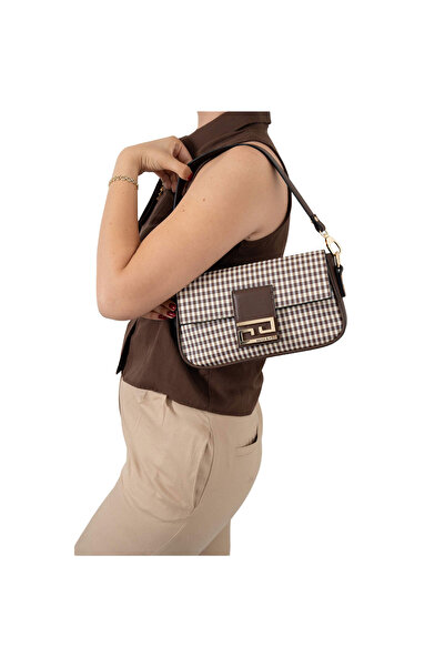 Silver Polo حقيبة كروس للنساء / البنات 1179-47405 حقيبة كروس M191 بني أصفر غي...