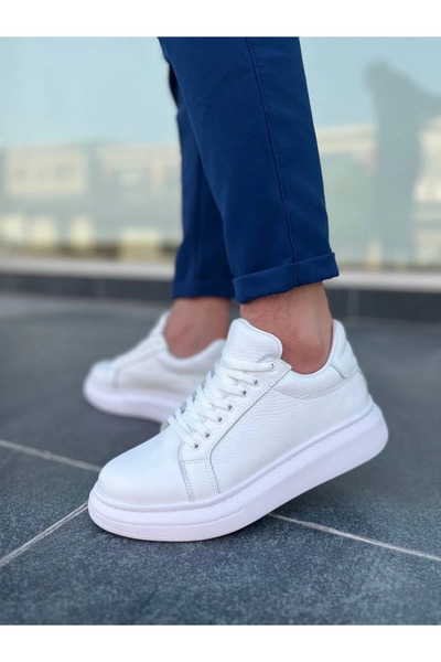 GökTR Kb-dx46 kuback white leather daily men's shoes