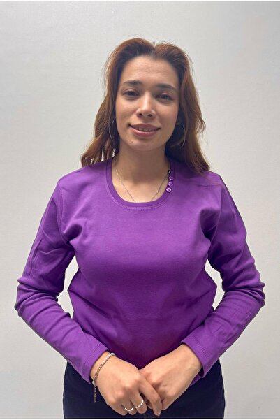 QYA Clothing ΒΑΣΙΚΟ ΜΑΚΡΥΜΑΝΙΚΟ ΜΑΚΡΥΜΑΝΙΚΟ ΜΠΛΟΥΖΑ 100% ΒΑΜΒΑΚΙ