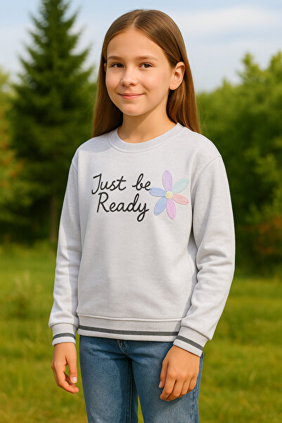 Roya Kids Clup سترة رياضية للفتيات من روييا 187-11-25 مطرزة بنقشة زهور وياقة ...