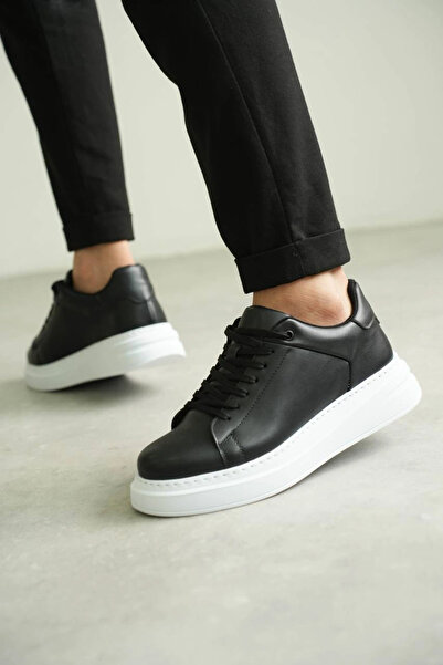 Savira Kb-B2 Kuback Black Leather Casual Men's Shoes