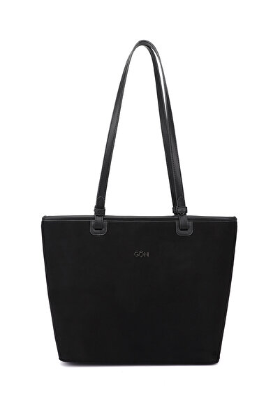 GÖNDERİ(R) Women's Black Suede Shoulder Bag