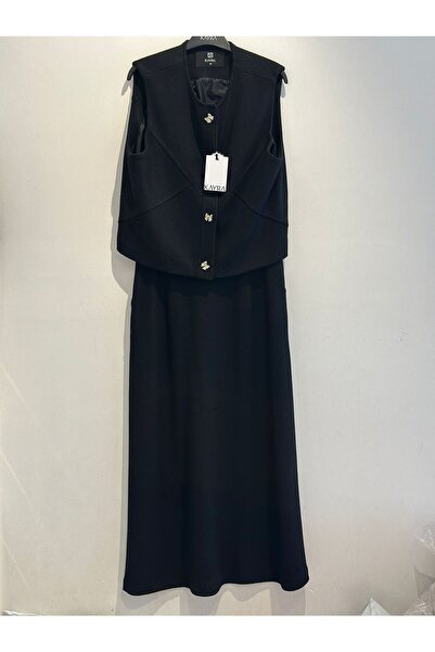 Kayra Piece Stitched Wool Skirt Suit