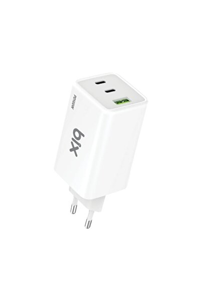 Bix BX3P101G 100W GaN Üçlü Portlu PD PPS Destekli USB-C USB-A Hızlı Şarj Adaptörü Laptop Telefon Uyu