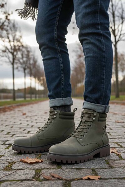 U.S. Polo Assn. U.S Polo Assn. Erkek Yandan Fermuarlı Haki Bot