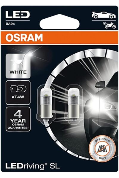 Osram مصباح إشارة LED SL T4W من LEDriving، أبيض 6000 كلفن (للطرق الوعرة، بثور...