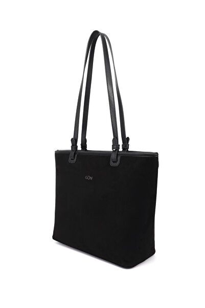GÖNDERİ(R) Women's Black Suede Shoulder Bag