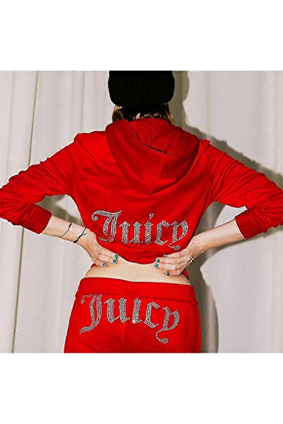 Toum Velvet Stone Detailed Juicy Legacy Tracksuit Set