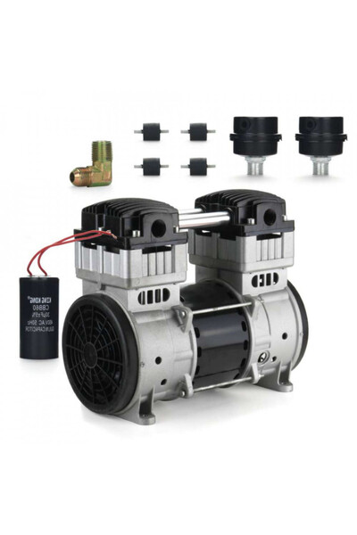 Maxrom Pompa compresor 2 pistoane fara ulei 370L/min cu motor 1100W 230V B-AC0070 Barracuda