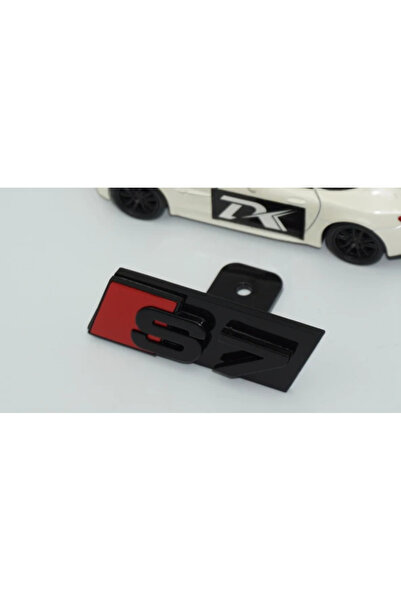 EDEXPORT S7 Siyah Kırmızı Ön Panjur Logo Arma Audi İle Uyumlu