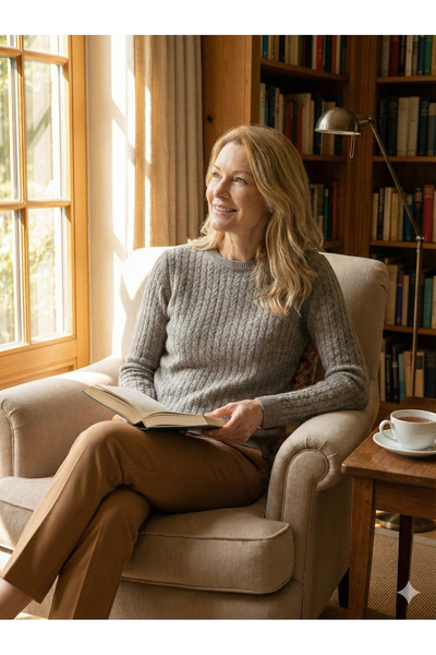 Oppland Women's Winter Knitwear Sweater Woolen Premium Soft Textured Modern Patterned