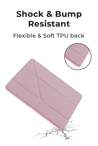 Glassology Folding Case with Screen Protector for iPad Pro 11" (2022) – Pink