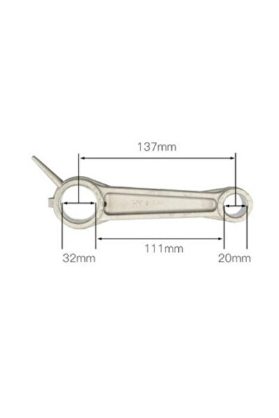 Maxrom Biela cap compresor de aer aluminiu 20*32*137mm Ch054