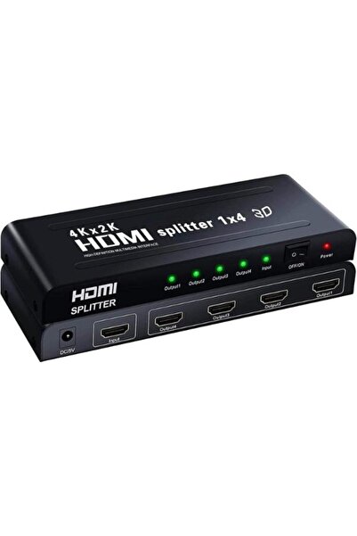 Cite 1x4 HDMI Splitter 4K HDMI Splitter 1 in 4 Out Supports HDCP UHD 4K Hdmi 1.4 3D 1080P