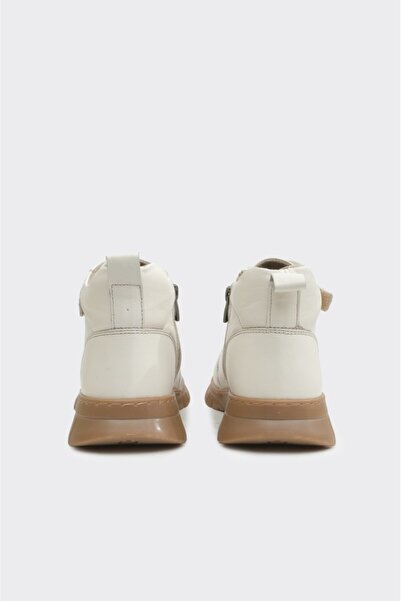 derinet Hakiki Deri Fermuarlı Kadın Bot