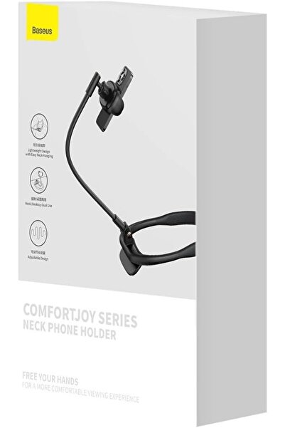 Baseus حامل هاتف للرقبة من سلسلة ComfortJoy باللون الأسود