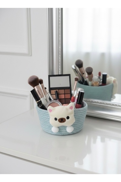 Dem Home Coș multifuncțional pentru plantare - Coș de baie - Coș pentru machiaj - Coș pentru prosoape Coș decorativ 25cm