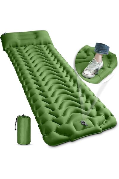 Arabest green Ultra light inflatable sleeping pad, waterproof sleeping pad wi...